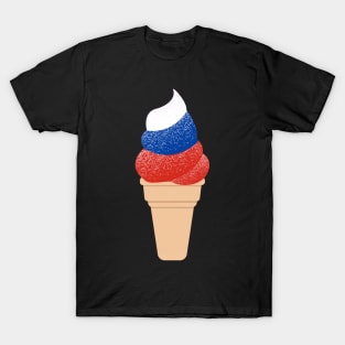 Funny Russian Flag Ice Cream T-Shirt